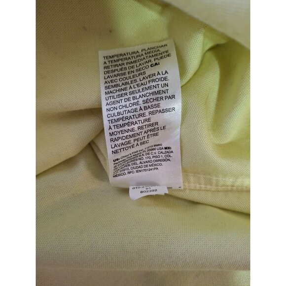 Chico's Button-Up No-Iron Chic Stretch Shirt Womens Size 3 XL Yellow - Picture 5 of 7